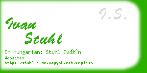 ivan stuhl business card